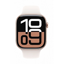 Watch Series 10 GPS + Cellular 46 mm Rose Gold Aluminium Case with Light Blush Sport Band - S/M
