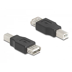 Delock - USB-Adapter - USB Typ B (M) zu USB (W) - USB 2,0 - Schwarz (67199)