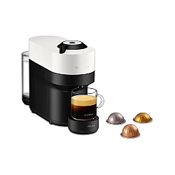 Nespresso Vertuo Pop Coconut White XN9201, Kapselmaschine schwarz/weiß, 1.500 Watt