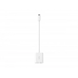 USB-C to 3.5 MM AUDIO Adapter + USB-C white cable