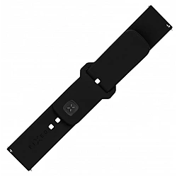 Fixed | Sporty Strap Set with Quick Release 22mm for smartwatch | 160-235 mm | Black | Silicone