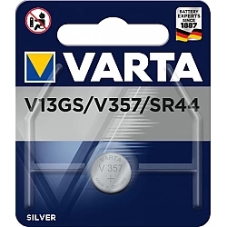 VARTA Silber-Oxid Knopfzelle Electronics, V13GS (SR44) (04176 101 401)