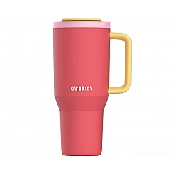 Thermal mug with telescopic straw Kambukka Rio Tumbler 950ml Pink Papaya