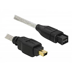 DeLOCK - IEEE 1394-Kabel - 9 PIN FireWire 800 (M) - FireWire, 4-polig (M) - 1,0m (IEEE 1394b) (82588)