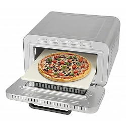 PC-PO 1323 Edelstahl, Pizzaofen edelstahl (gebürstet), bis 2.100 Watt, für Pizza Ø 31,5cm, inkl. Pizzaschieber