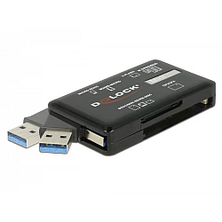 DeLOCK SuperSpeed USB 5 Gbps Card Reader for CF / SD / Micro SD / MS / M2 / xD memory cards