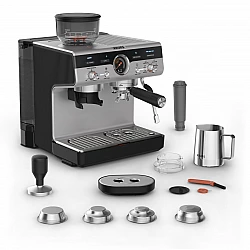 Krups XP801T Precision Espresso Machine, black/silver