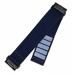 Fixed | Sporty Strap for Garmin QuickFit 22mm | 160-210 mm | Dark blue | Nylon