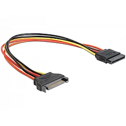 DeLOCK - Spannungsversorgungs-Verlängerungskabel - 15 PIN SATA Power (M) - 15 PIN SATA Power (W) - 30 cm (60131)