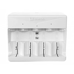 VARTA Universal Charger Ladegerät Zuverlässige Funktionen für hervorragende Ladeergebnisse in Kombination mit einem modernen VARTA-Design bieten bestes Preis-Leistungs-Verhältnis. (57658101401)