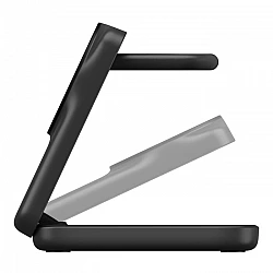 Belkin UltraCharge - Kabelloses Ladegerät - 3-in-1, magnetisch, faltbar, mit Qi2 + AC-Netzteil