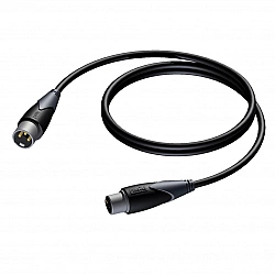 PROCAB CABLE MALE XLR – FEMALE XLR, 1 M