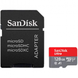 Ultra Flash memory card (microSDXC-to-SD adapter included) 128 GB A1 UHS-I U1 Class10 microSDXC UHS-
